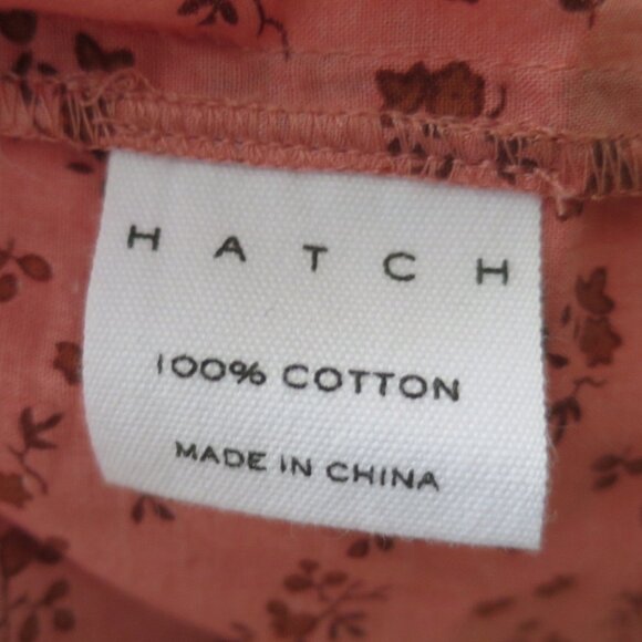 Hatch The Sienna Top Pink Floral Cotton Maternity Blouse Size L (3) - Picture 10 of 13